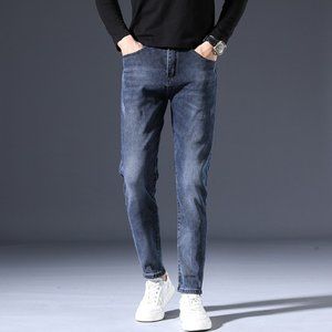 New jeans men's casual stretch loose